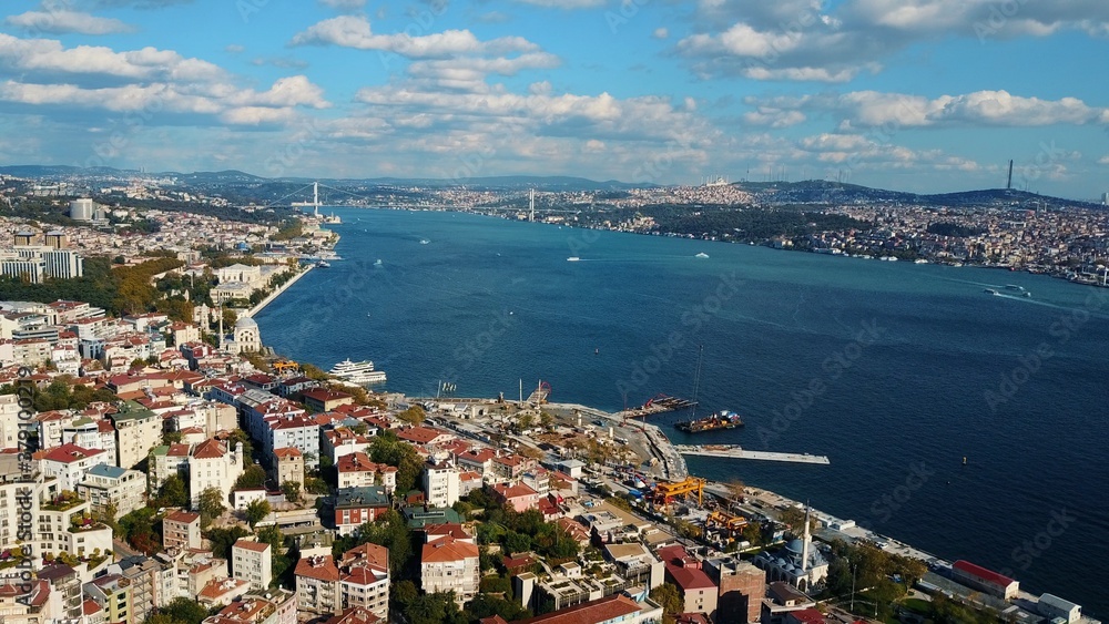 Istanbul and Bosphorus from a bird's eye view