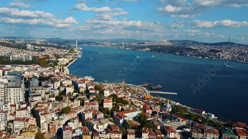 Istanbul and Bosphorus from a bird's eye view © teksomolika