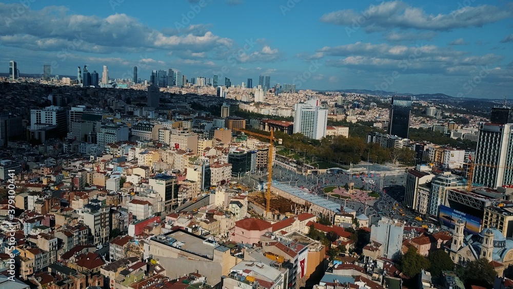 Cityscape Istanbul, Turkey. Photo from the bird's-eye view