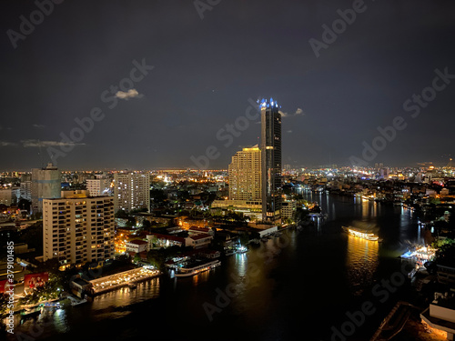 Bangkok high angle riverside view © Sean