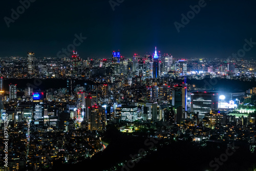 Wallpaper Mural 六本木ヒルズから眺める東京の夜景 新宿方面 Torontodigital.ca