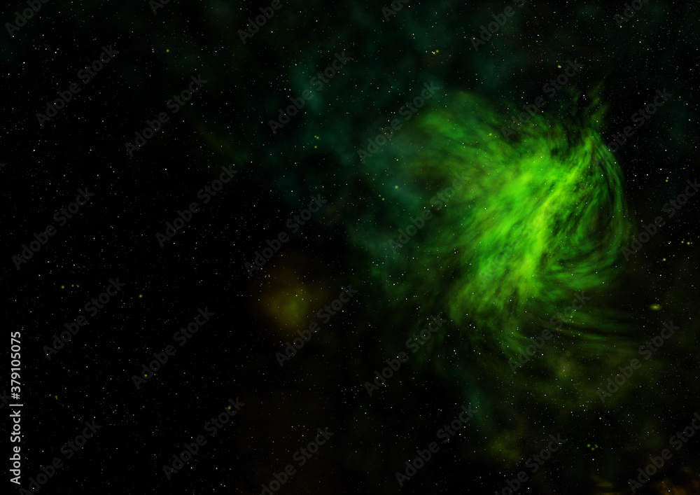 Fototapeta premium Small part of an infinite star field. 3D rendering