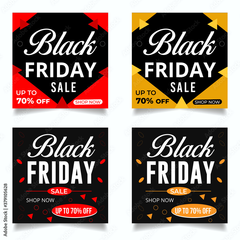 Black Friday  Sale Social Media Post Banner Design