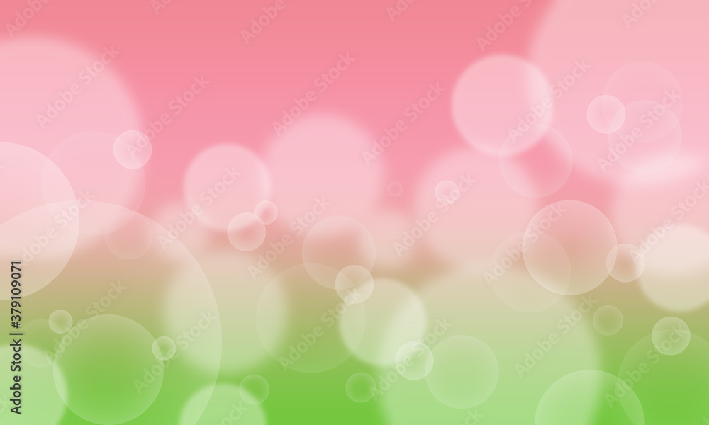 春をイメージしたシャボン玉背景