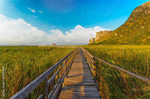 View of pavilions from Sam Roi Yod National park photo