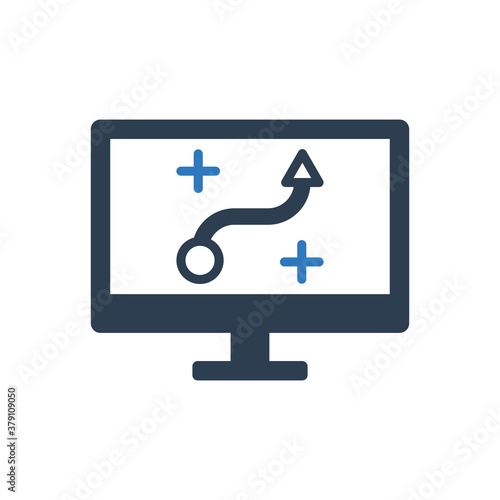 online planning icon - seo solution strategy icon