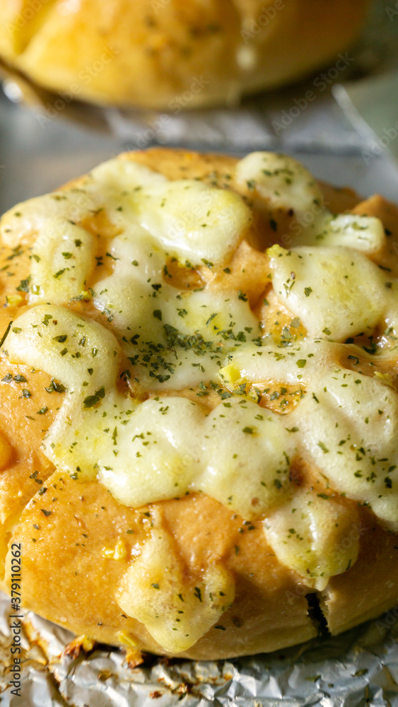 Korean Garlic Bread with Smoked Beef Korean Garlic Bread with Smoked Beef