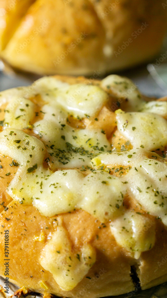 Korean Garlic Bread with Smoked Beef