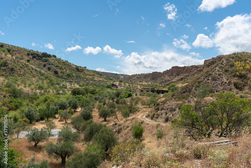 mountainous landscape with vegetation in southern Spain