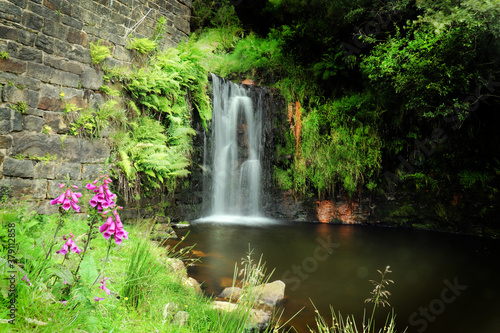 Lancashire mill waterfall