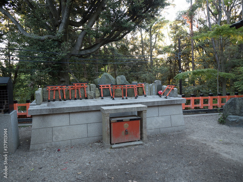 Santuario Fushimi Inari, en Kioto, Japón photo