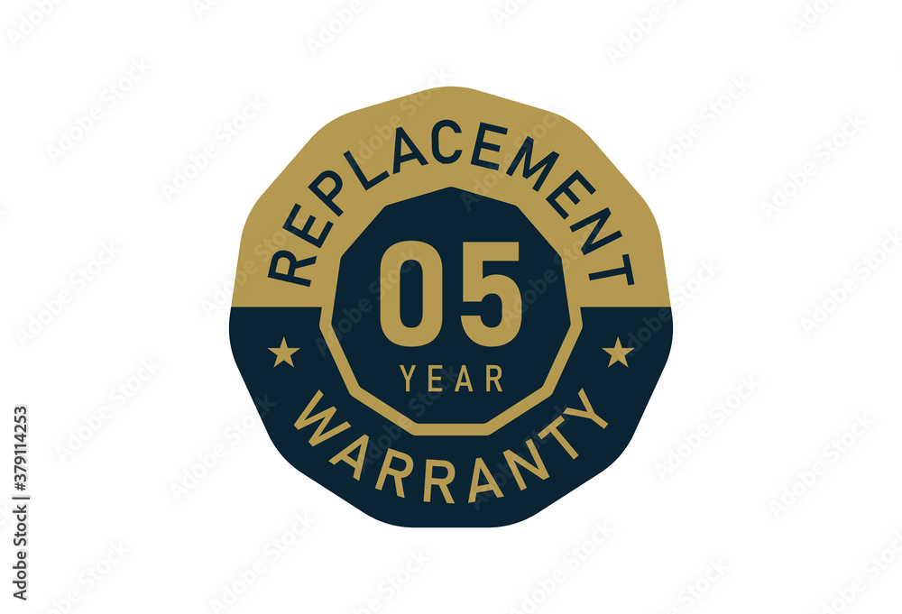 05 year replacement warranty, Replacement warranty images