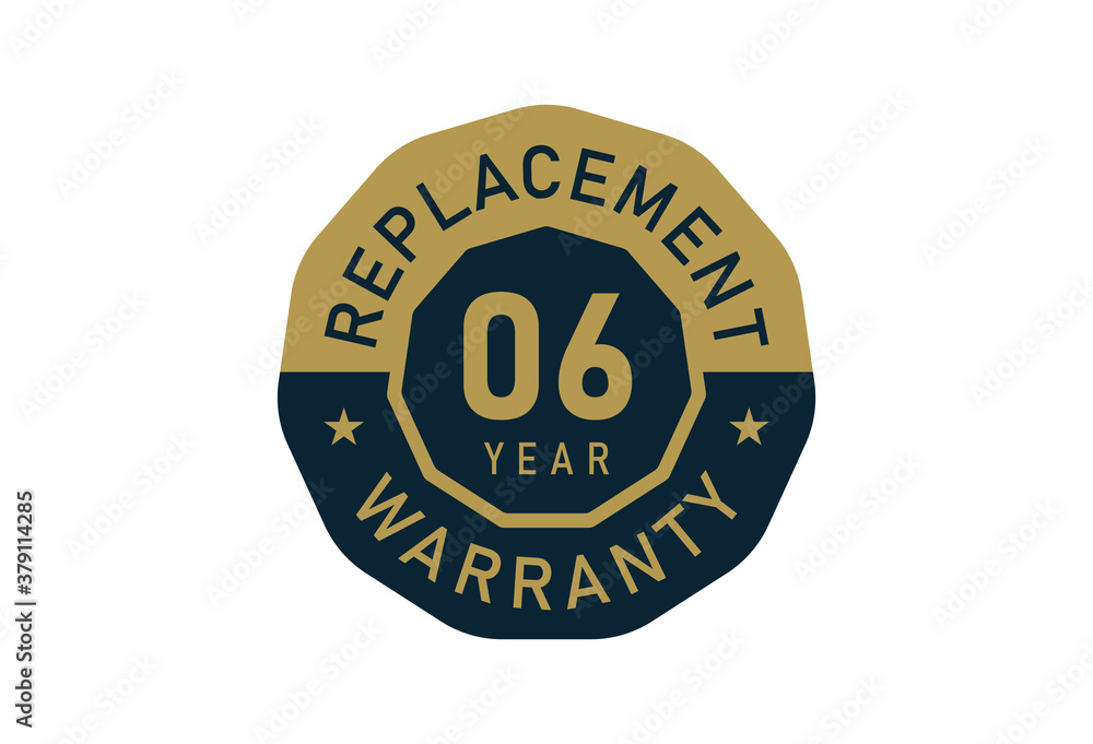 6 year replacement warranty, Replacement warranty images