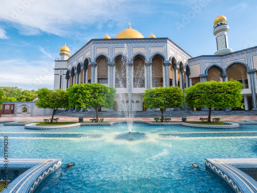 Mosque Jame' Asr Hassanil Bolkiah in Bandar Seri Begawan, Brunei Darussalam photo