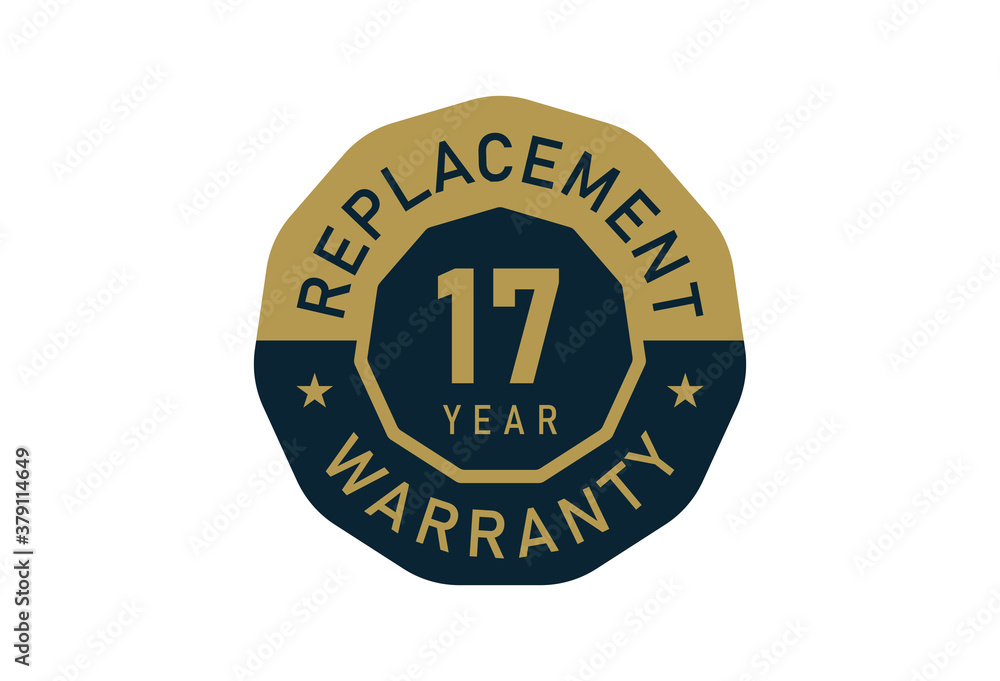 17 year replacement warranty, Replacement warranty images
