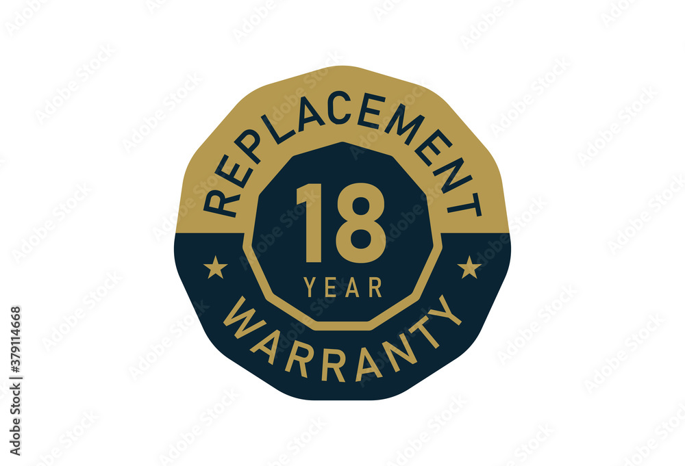 18 year replacement warranty, Replacement warranty images