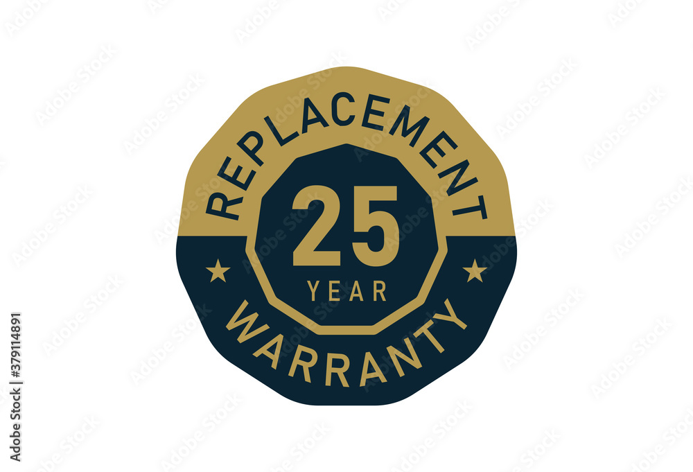 25 year replacement warranty, Replacement warranty images
