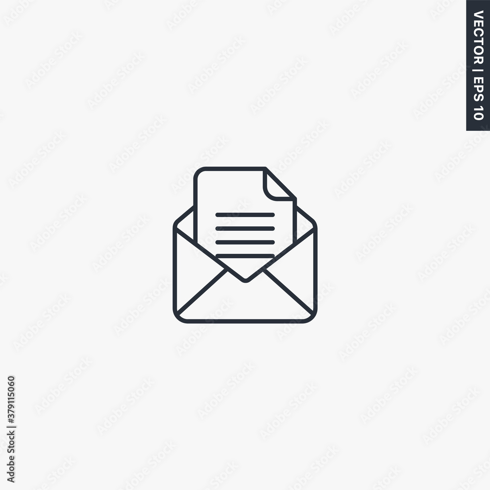 Read letter, linear style sign for mobile concept and web design Read letter, linear style sign for mobile concept and web design