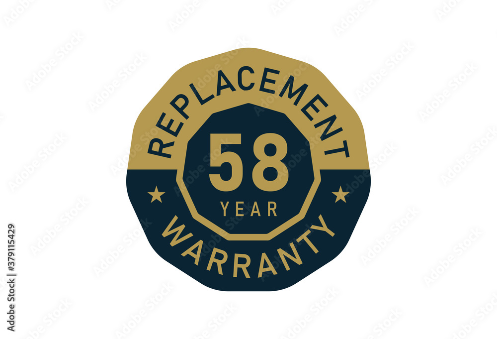 58 year replacement warranty, Replacement warranty images