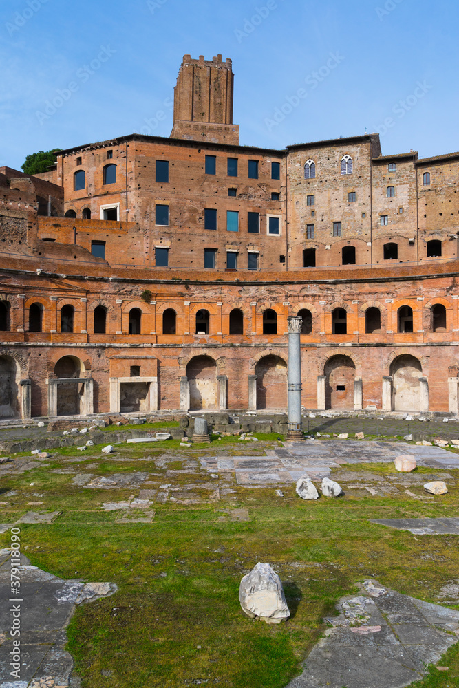 Trajan's Market, Trajan's Forum, Imperial Forums, Rome, Italy, Europe Trajan's Market, Trajan's Forum, Imperial Forums, Rome, Italy, Europe