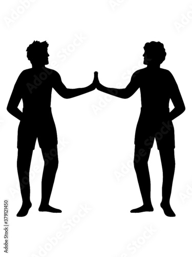 2 Freunde Berührung 