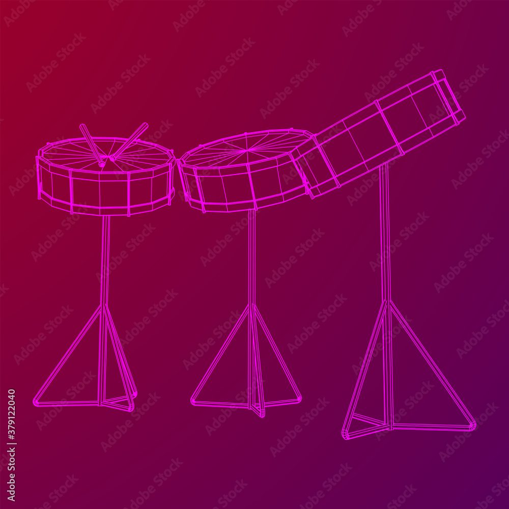 Musical instruments set. Rock band drum. Percussion musical instrument Musical instruments set. Rock band drum. Percussion musical instrument