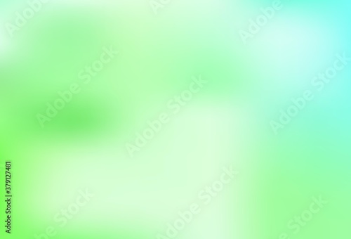 Light Green vector blurred bright texture.