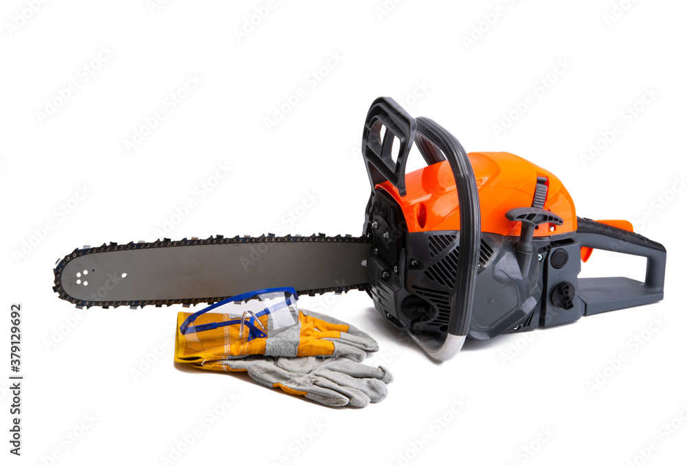 Naklejka premium chainsaw isolated