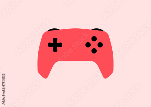 Video game controller icon. Gamepad vector illustration