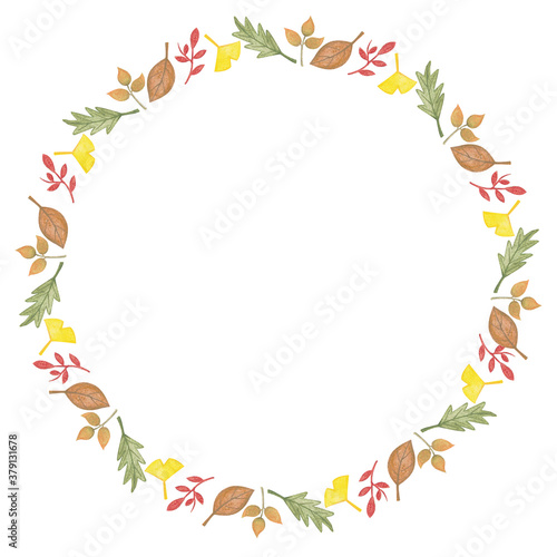 Autumn Frame Illustration - autumn leaves frame