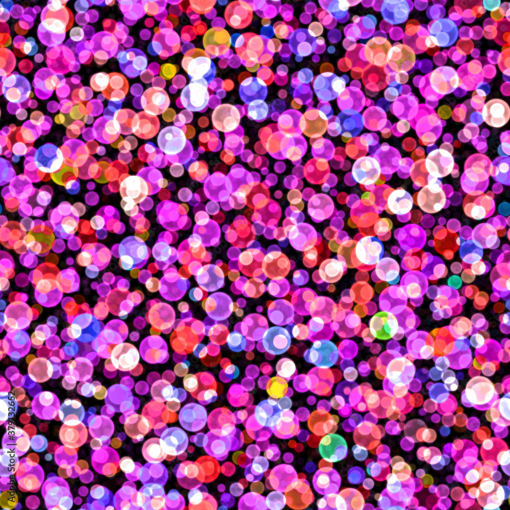 Seamless purple bokeh background. Blurred background.