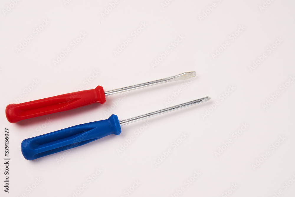 construction tools screwdrivers on a light background equipment for repair industry construction tools screwdrivers on a light background equipment for repair industry