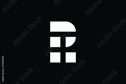 Minimal Innovative Initial PL logo and LP logo. Letter PL LP P L creative elegant Monogram. Premium Business logo icon. White color on black background