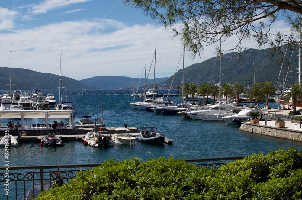 Walking through Porto Montenegro marina village Walking through Porto Montenegro marina village