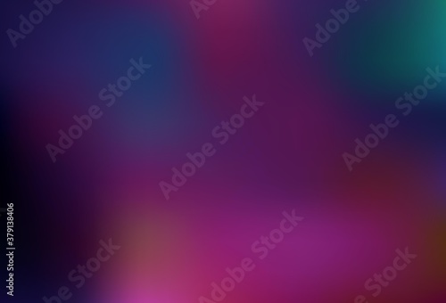 Dark Pink, Green vector blurred shine abstract texture.