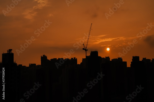 Sunset over the skyline