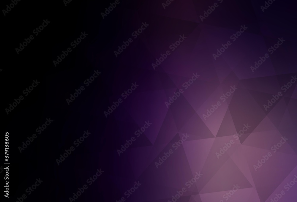 Dark Purple vector polygon abstract background. Dark Purple vector polygon abstract background.