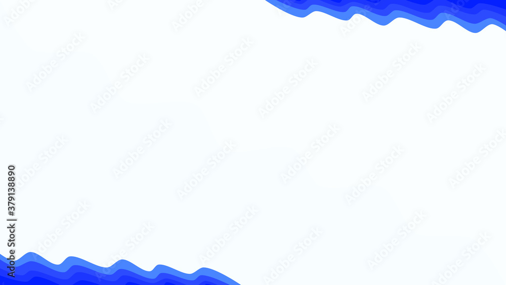 Background white with blue wave. Vector can be used for banners, posters, power points, templates, slides, etc. Background white with blue wave. Vector can be used for banners, posters, power points, templates, slides, etc.