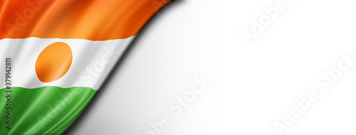 Canvas-taulu Niger flag isolated on white banner