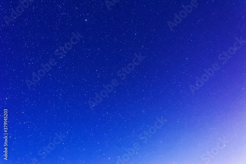 blue sky with stars