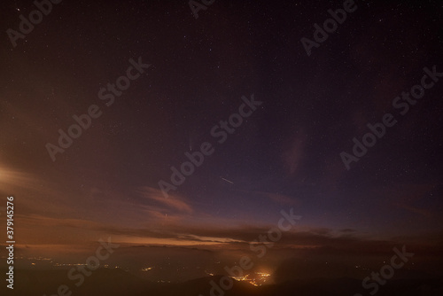 Starry sky from the top of Mount Grappa in Italy while looking for Neowise comet © marcobortignon