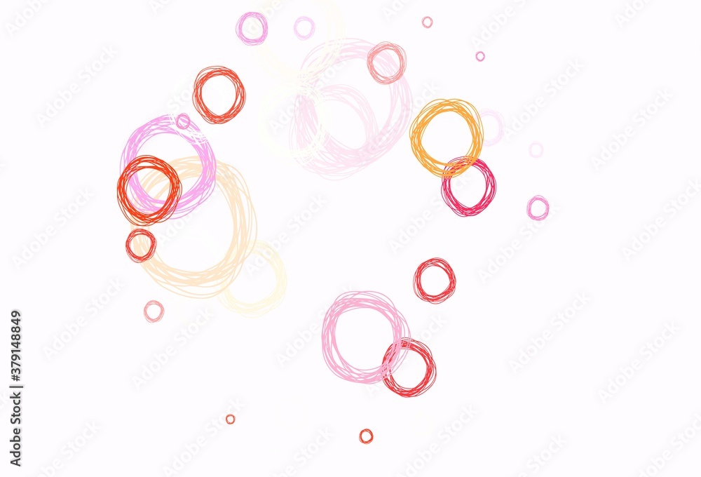 Light Pink, Yellow vector backdrop with dots. Light Pink, Yellow vector backdrop with dots.