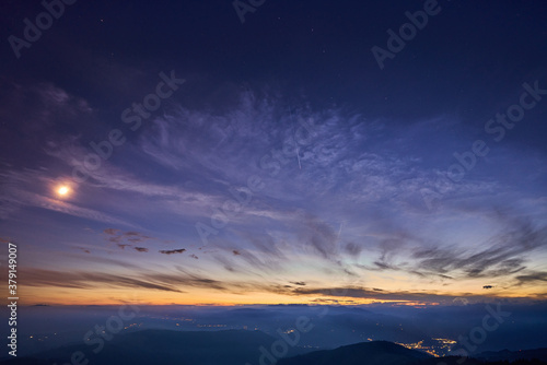 Starry sky from the top of Mount Grappa in Italy while looking for Neowise comet © marcobortignon
