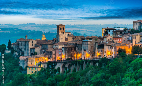 View of Narni, an ancient hilltown of Umbria, Italy photo