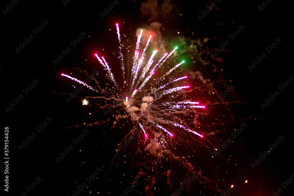 Fireworks on new years eve and fourth of july Fireworks on new years eve and fourth of july