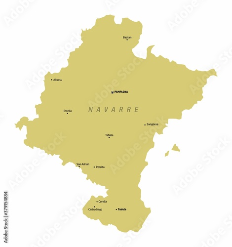 Navarre province map
