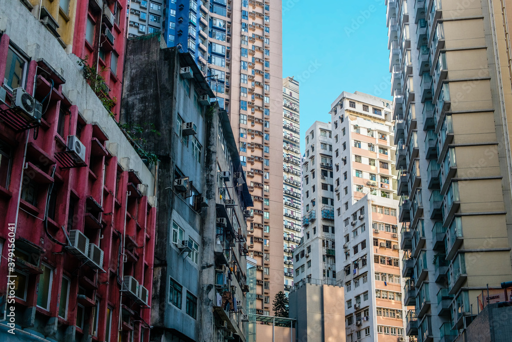 buildings and cityscape in Hong Kong city