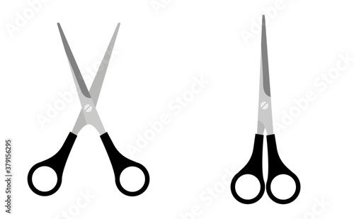 Open scissor and closed scissor
