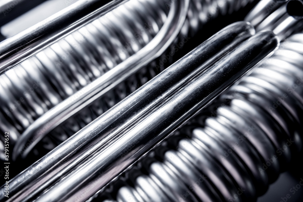 Abstract industrial background of metal pipes construction. Abstract industrial background of metal pipes construction.