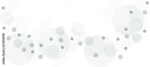 Gray vector background with a pattern of circles with different diameters. Textured template for a web splash in a modern style.